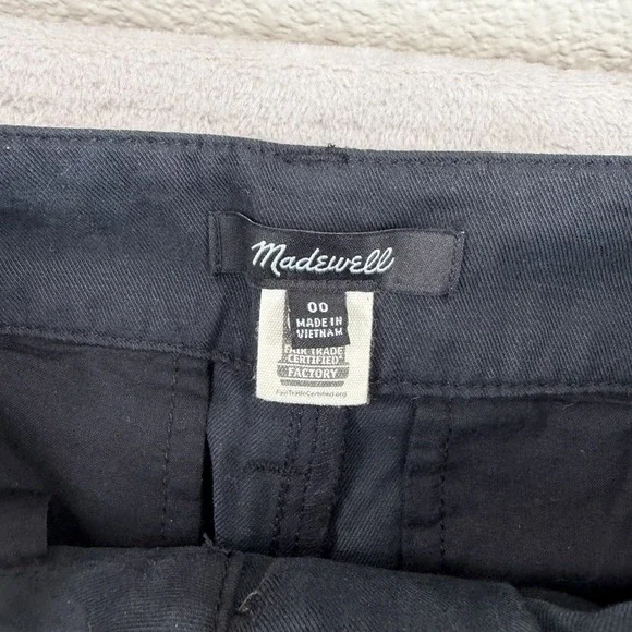 Madewell The Harlow Wide-Leg Trouser Pants in Black Women 00 NWOT $118 - Picture 2 of 12